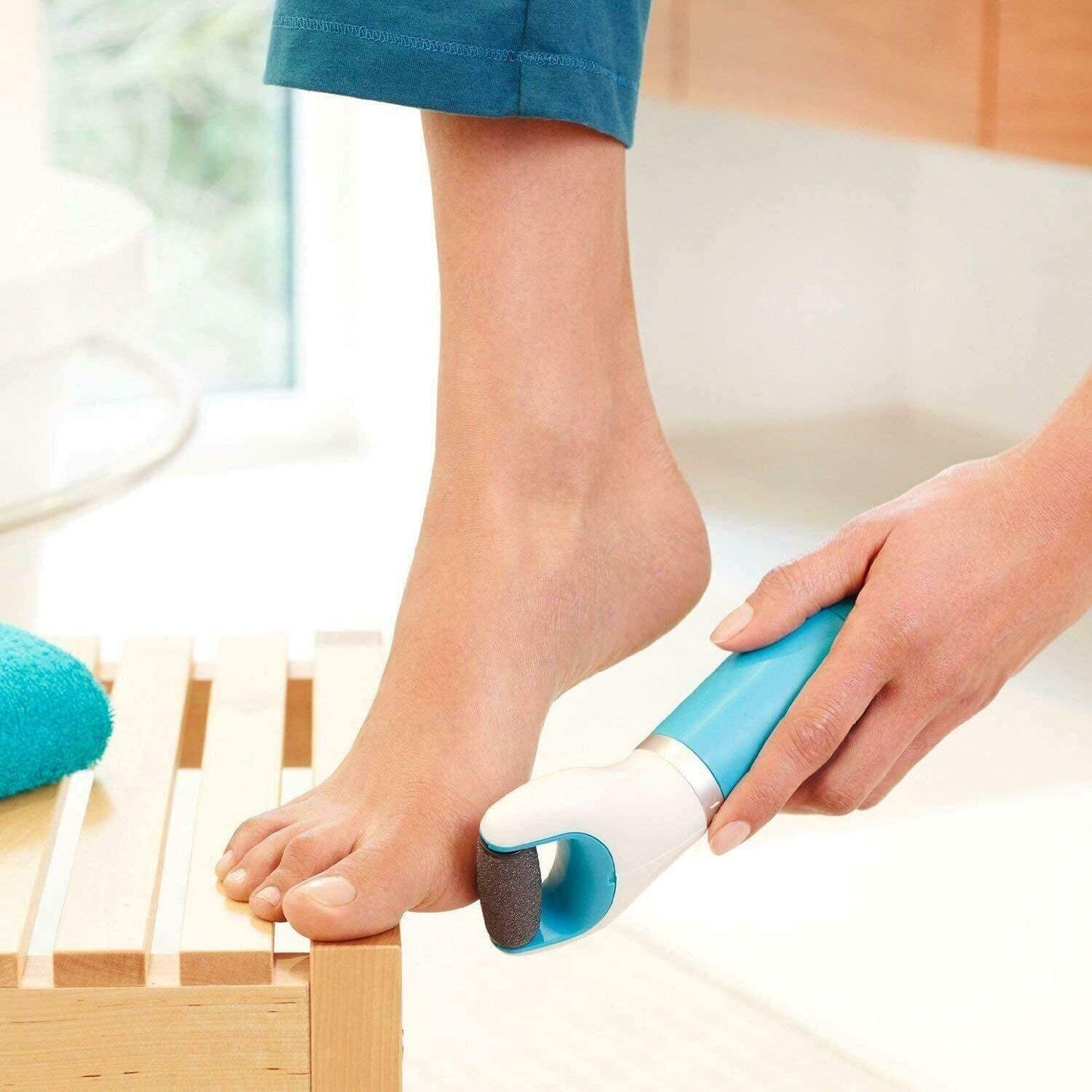 Electronic Dry Foot File Callous Remover For Feet Electric Foot With Roller Hard And Dead Skin- Regular Coarse Baby Smooth Feet In Minutes. For In Home Padicure Foot Care Battery Powered  Usb (Battry Not Included)