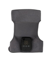 Gray orthopedic support wrap with a built-in digital control panel and LED screen on the front.
