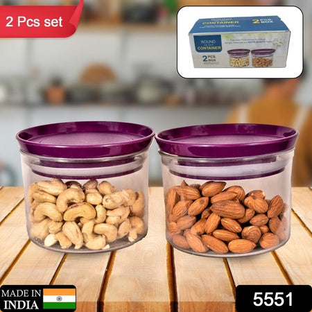 Air Tight  Unbreakable Kitchen Jar Set Food Storage Containers For Dry Fruits Spices Snacks Pulses