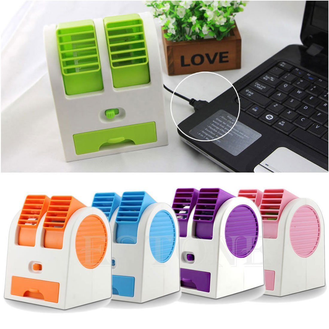 Dual Bladeless Mini Air Conditioner