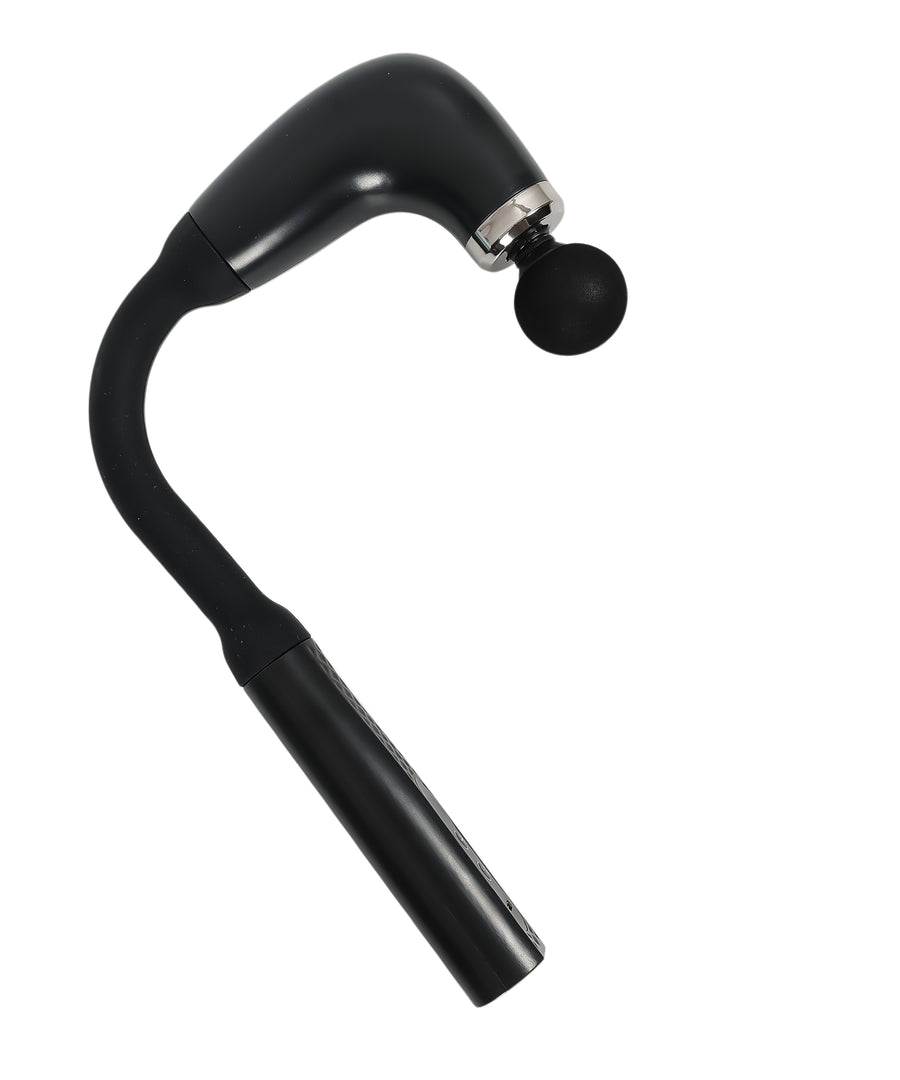 Rechargeable 9-Speed Fascial Massage Gun – L-Shaped, 4 Heads