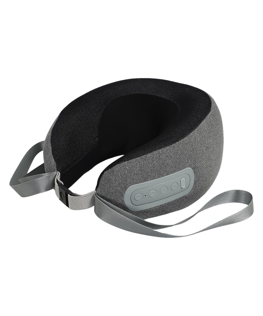 Memory Foam Neck Pillow Massager - Rechargeable with Hot Compress
