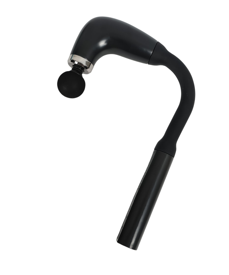 Rechargeable 9-Speed Fascial Massage Gun – L-Shaped, 4 Heads