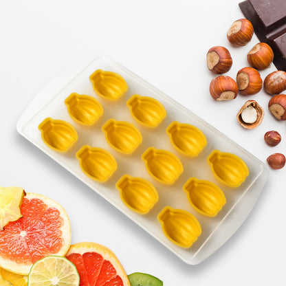 Silicone Mold Ice Cube Tray Creative Sweet Multi Type Ice Tray Buckets Ice Cube Trays Multi Fruit Shape Ice Tray (1 Pc)