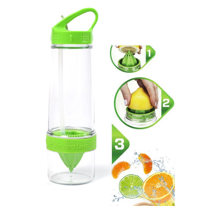 Citrus Zinger Sports Bottle With Juice Maker Infuser Bottle