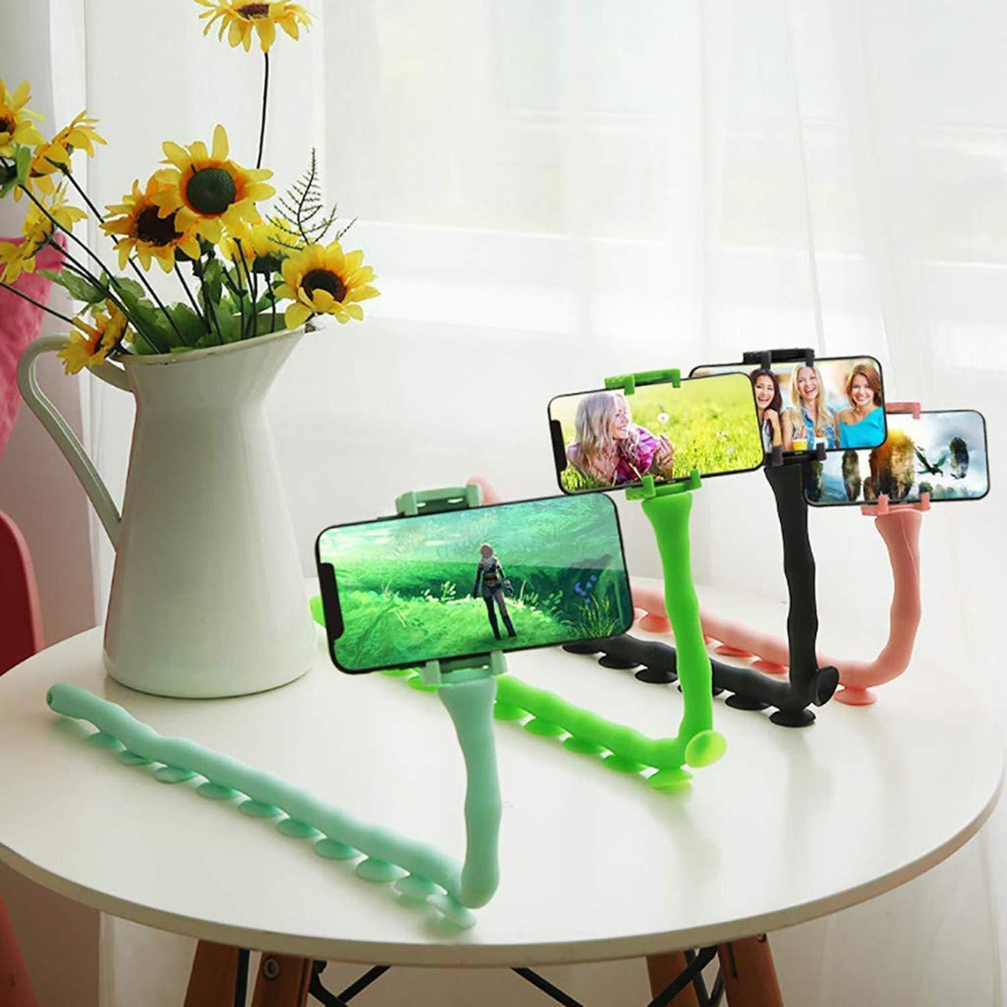 Mobile Phone Holder Multi-functional Cute Warm Snake Holder