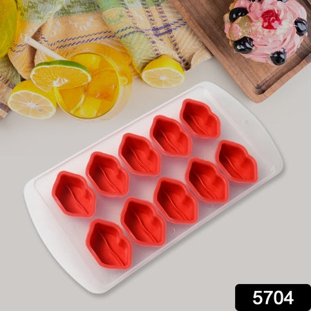 Silicone Mold Ice Cube Tray Creative Sweet Multi Type Ice Tray Buckets Ice Cube Trays Multi Fruit Shape Ice Tray (1 Pc)