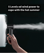 Load image into Gallery viewer, High Speed Handheld Fan, 5-Speed, 3000mAh, Digital Display, Model N610
