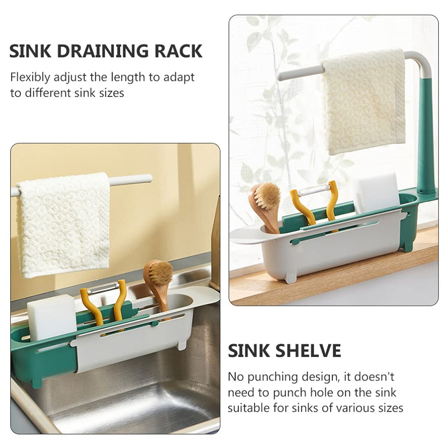 Expandable Kitchen Drying Basket Rack For Kitchen Use (Moq-120)