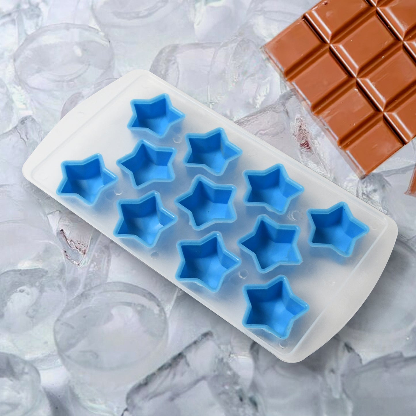 Silicone Mold Ice Cube Tray Creative Sweet Multi Type Ice Tray Buckets Ice Cube Trays Multi Fruit Shape Ice Tray (1 Pc)