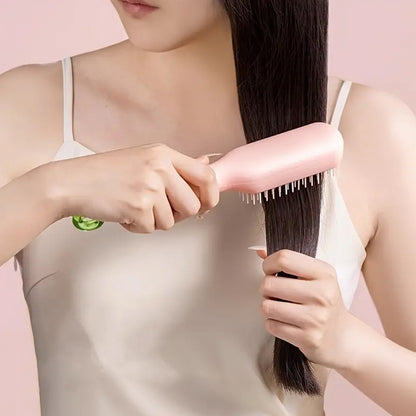 Self-cleaning Hairbrush Self-cleaning Anti-static Detangling Massage Comb One-pull Clean Scalable Rotate Lifting Self Cleaning Hairbrush Hair Styling Tools