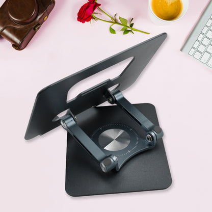 360 Rotating Tablet Stand Metal Alloy Adjustable Height Rotation Bracket Suitable For Tablet Computers For Desk Ergonomic Foldable Metal Tablet Holdertabletsmobile Phones