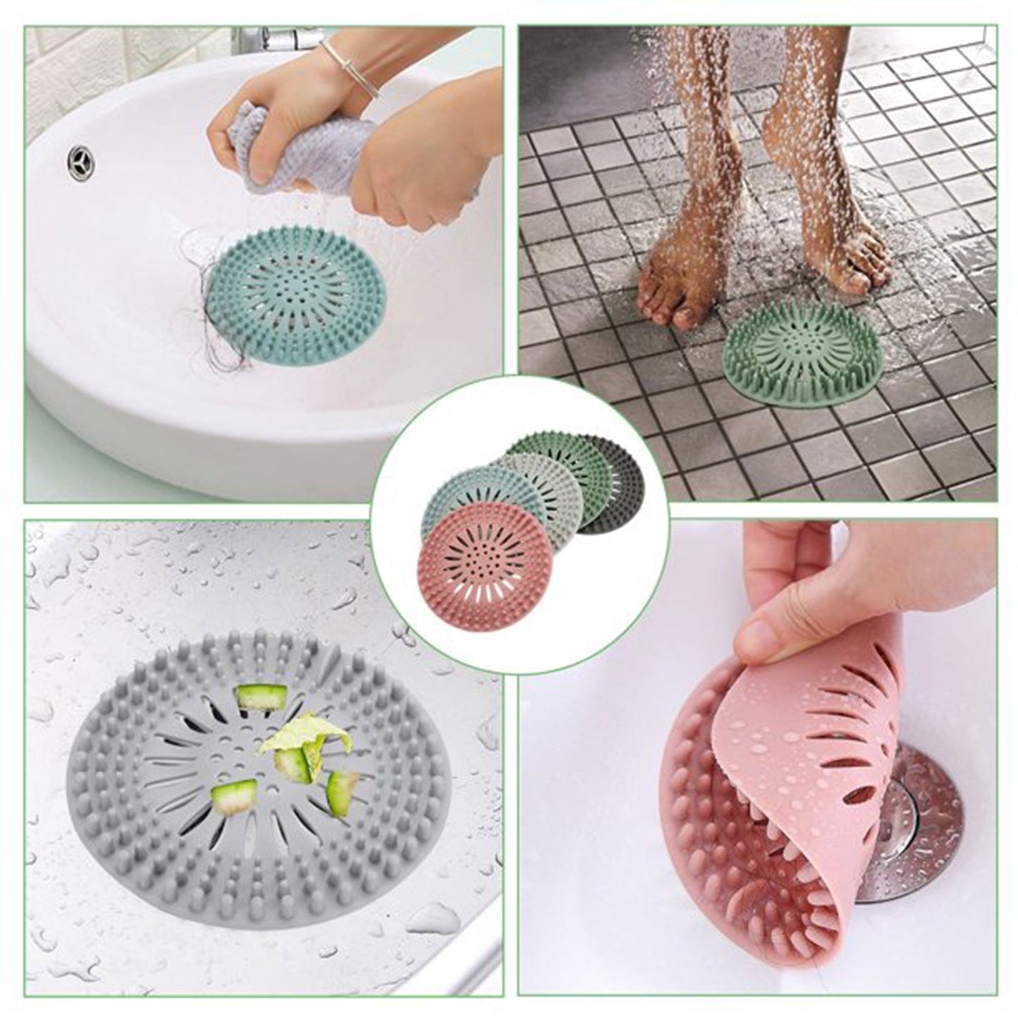 Shower Drain Cover Used For Draining Water Present Over Floor Surfaces Of Bathroom And Toilets Etc.