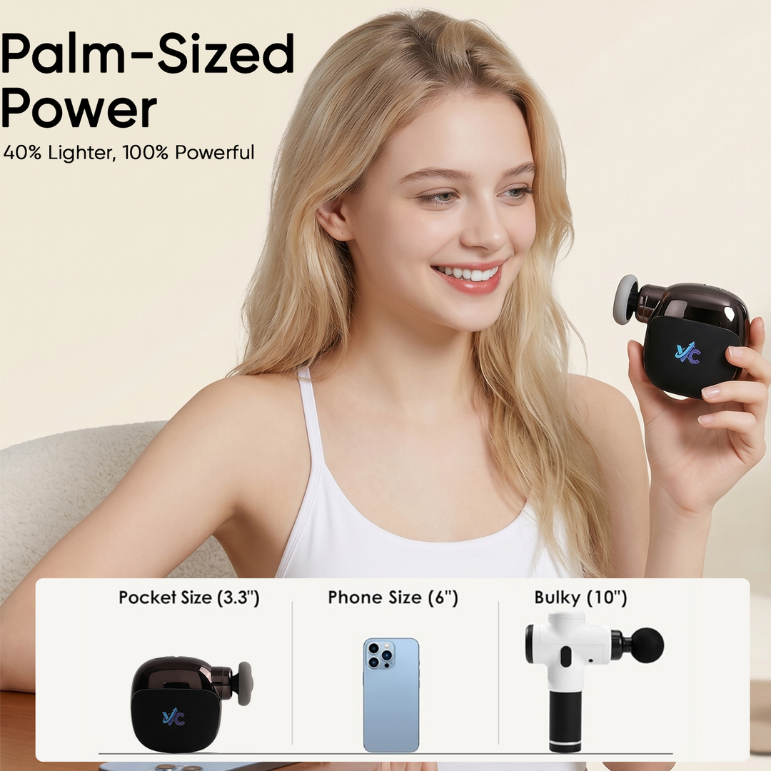 New Arrival Pocket-sized Percussion Deep Tissue Mini Fascia Muscle Massage Gun Portable Fascial Massager Gun