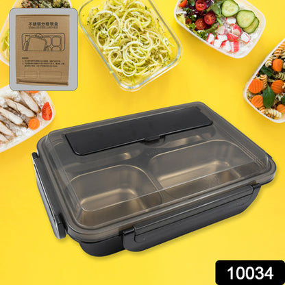 4 Compartment Insulated Lunch Box Stainless Steel Tiffin Box For Boys Girls School  Office Men For Microwave  Dishwasher  Freezer Safe Adult Children Food Container (1 Pc)