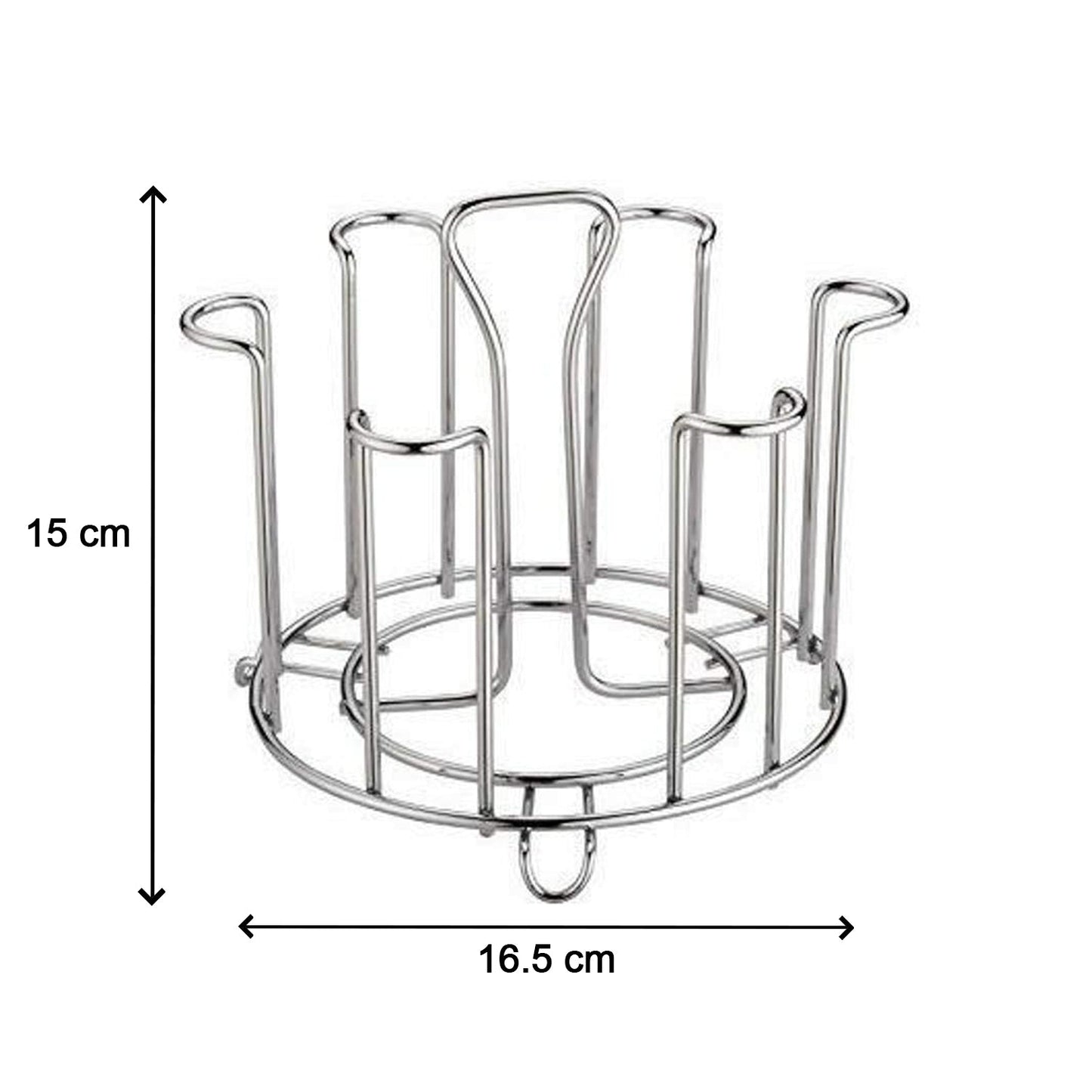 Ss Round Glass Stand Used For Holding Sensitive Glasses And All Present In All Kinds Of Kitchens Of Official And Household Places Etc.