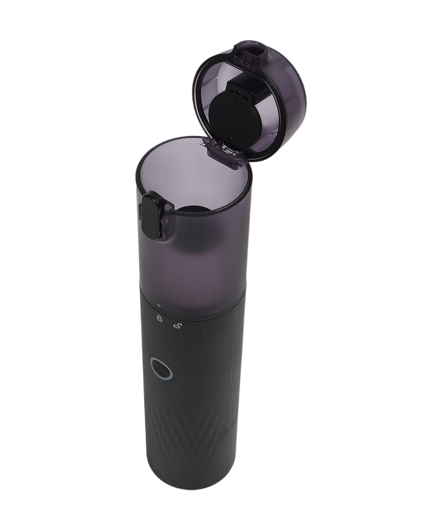 Portable HEPA vacuum cleaner with washable filter, 120ml dustbin, multi-attachments for car and home cleaning
