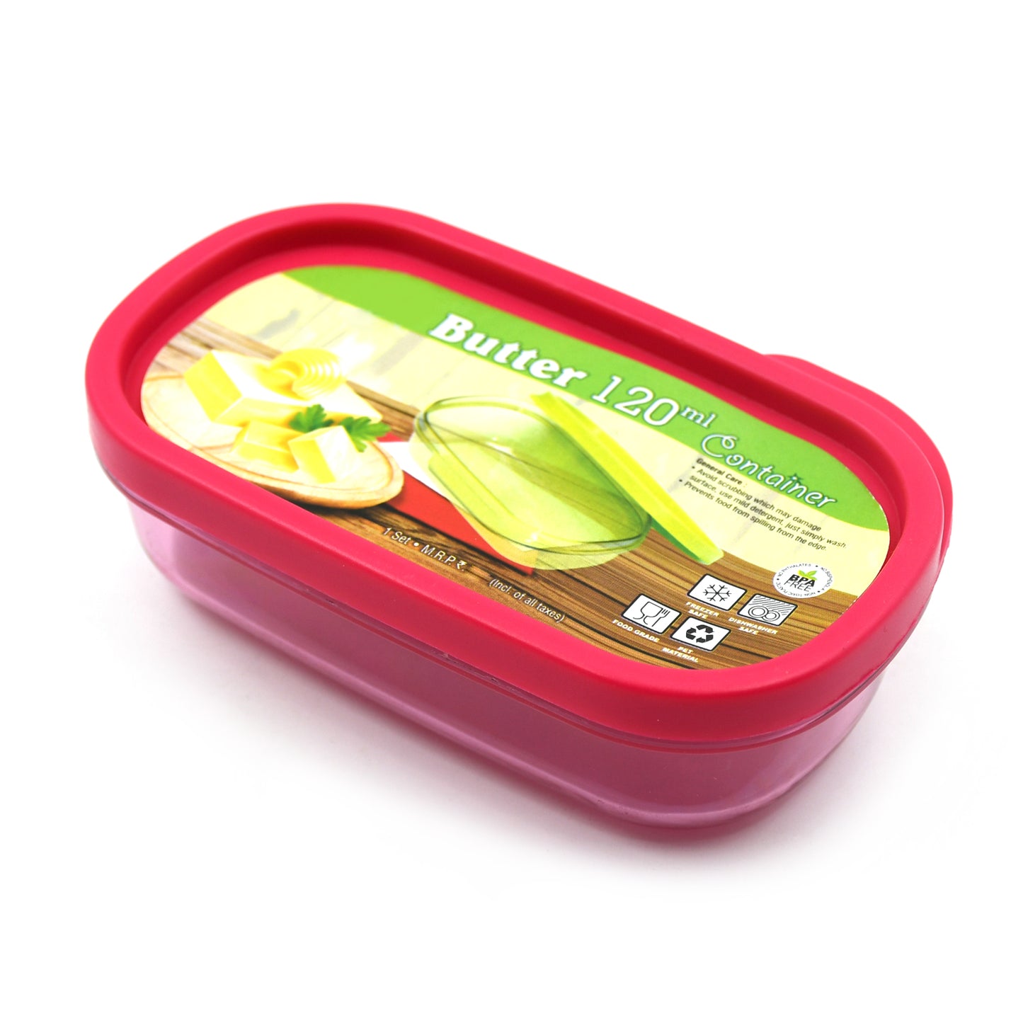 Butter Container Pp Butter Storage Box Easy To Take Portable Large Capacity For Kitchen For Home For Cheese For Butter (120 Ml)