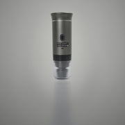 Gray 3-in-1 portable espresso maker assembled side view showing metallic finish, control buttons, USB-C port, and transparent collection base
