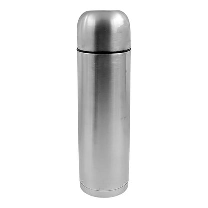 Vacuum Flask Without Cover 188 Stainless Steel  Hot And Cold Water Bottle With Push-down Lid  Double Walled Stainless Steel Bottle For Travel Home Office School Picnic (1000 Ml)