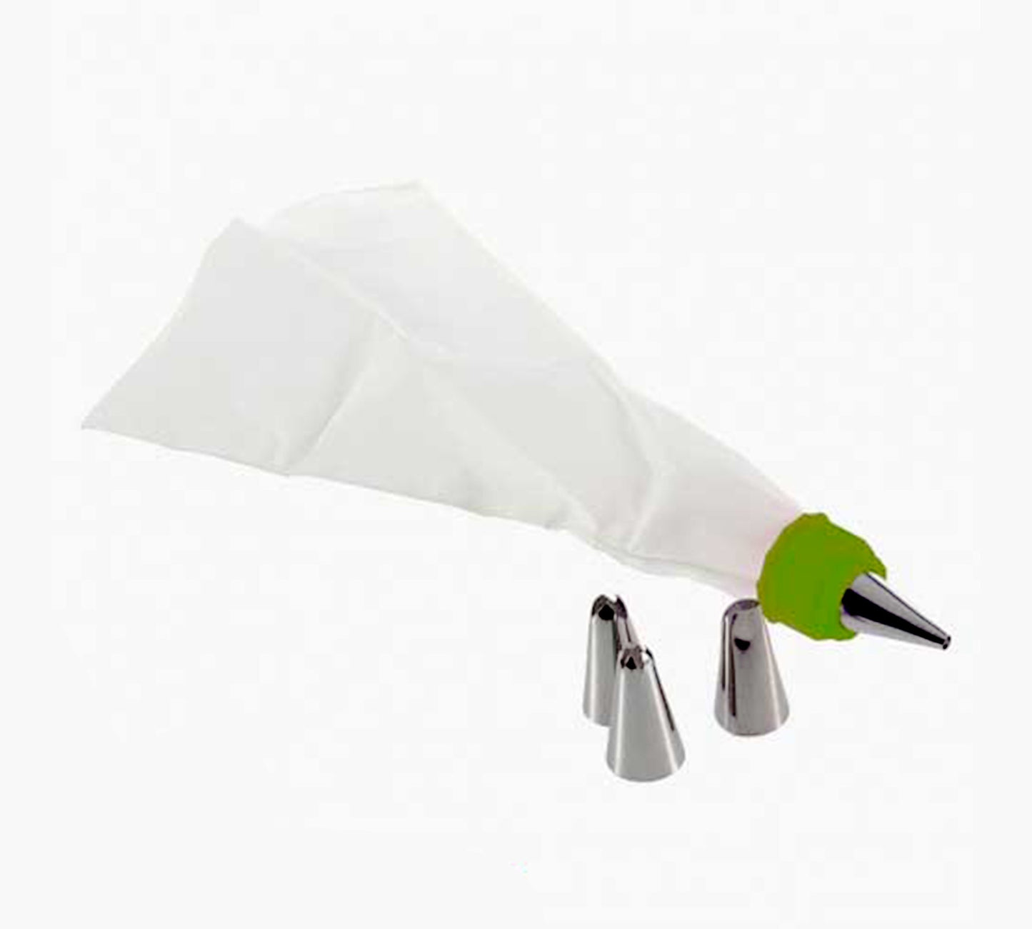 Cake Decorating Nozzle With Piping Bag Stainless Steel Piping Cream Frosting Nozzles