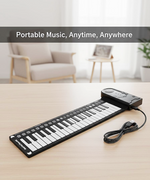 Load image into Gallery viewer, 49-Key Hand Roll Piano for Beginners - Portable Silicone Flexible Keyboard
