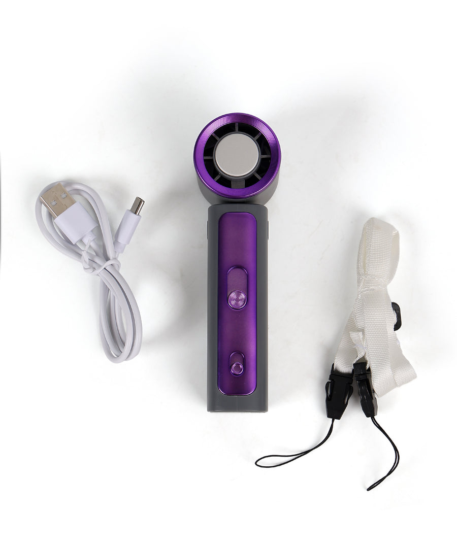 Y33 Handheld Fan - With Lighting and Cooling Function Small Fan - High-speed Ice Pack Small Fan - Handheld High-speed Fan