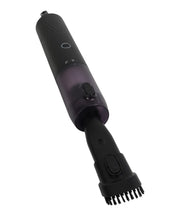 VickyCart handheld vacuum cleaner Model YJ-3093A displaying suction opening, power button and 120ml dustbin
