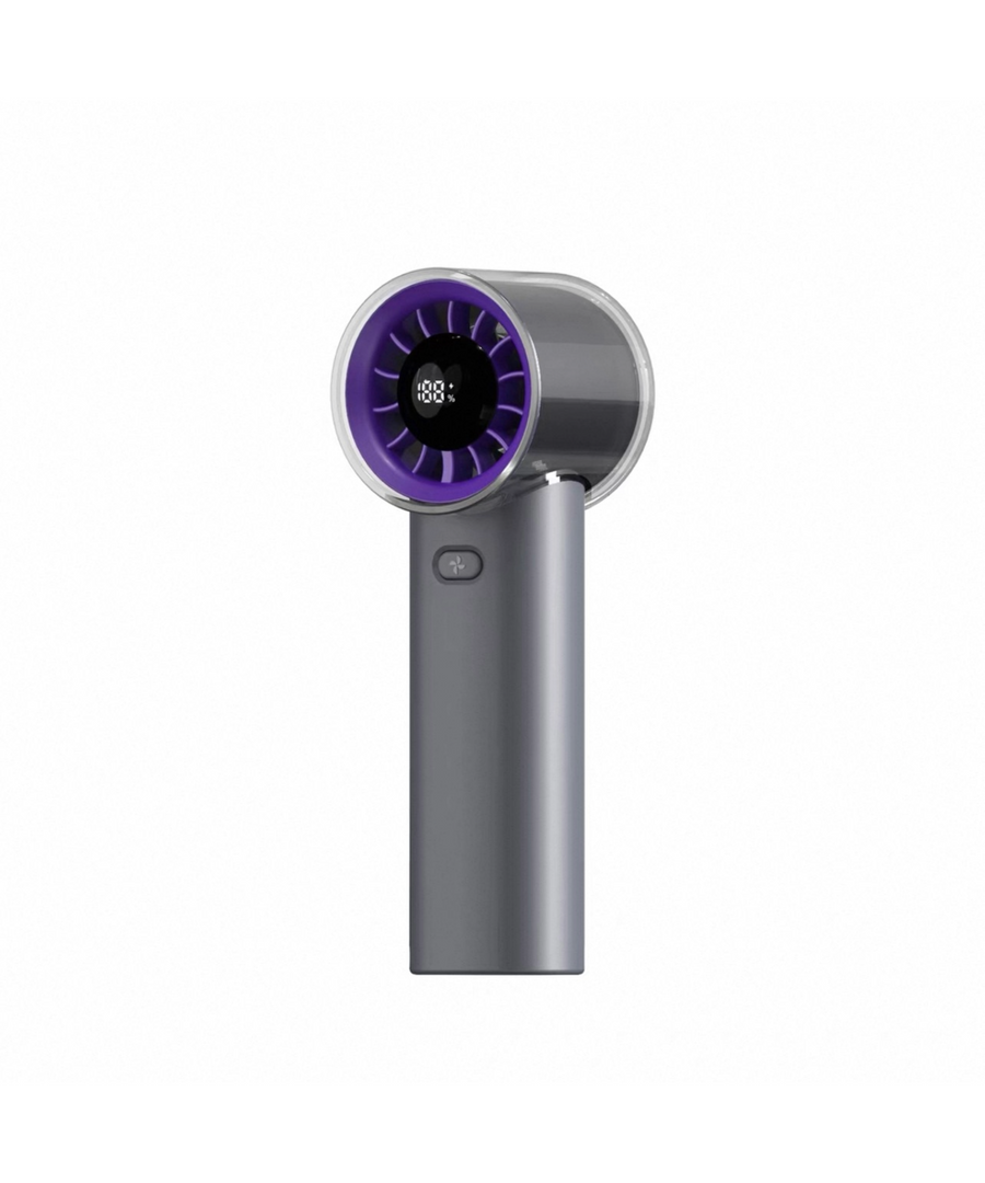 Handheld High-Speed Fan, 100 Speeds, Digital Display, USB-C, Model HX-F369
