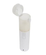 White handheld Vacuum Cleaner with a clear cover on a white background