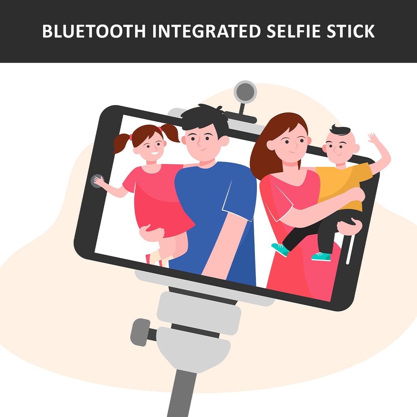 Bluetooth Selfie Stick Portable Phone Tripod Stand For Mobile