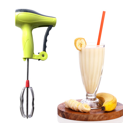 Power Free Manual Hand Blender With Stainless Steel Blades Milk Lassi Maker Egg Beater Mixer Rawai