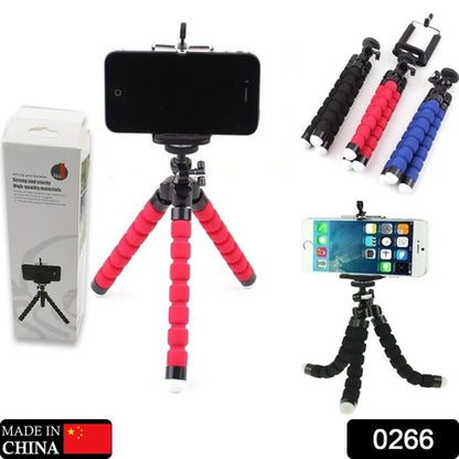 Portable Mini Octopus Tripod Stand With Phone Holder For Live Selfie Mobile Phone Portable And Adjustable Stent