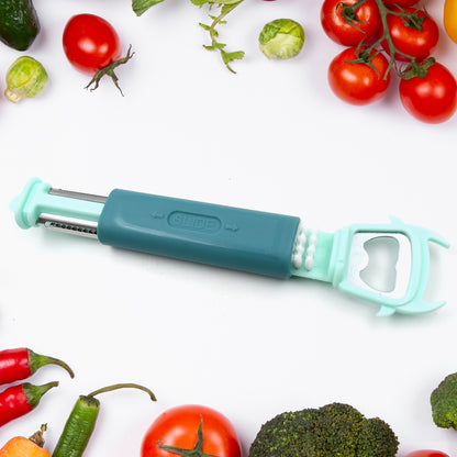 Multifunctional Vegetable Fruit Peelers Slicer Can Opener 7 In 1 Kitchen Peeler For Veggie Fruit Potato Carrot Durable Kitchen Peeling Tool Non-slip Handle Durable For Potato Fruit Vegetables Carrots Cucumbers