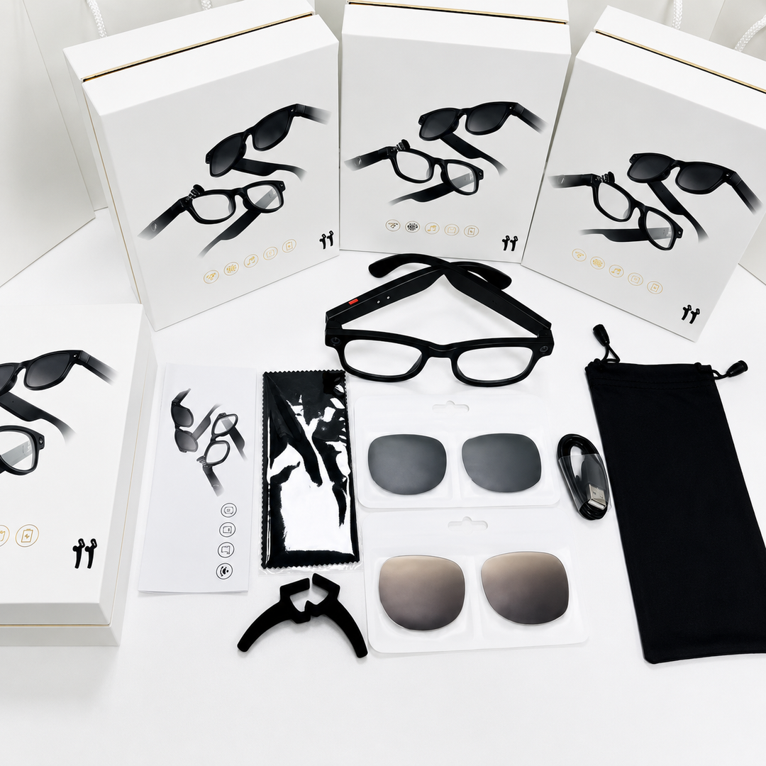Smart Camera AI Sunglasses – 1080p HD, 5MP Camera, Polarized Lens