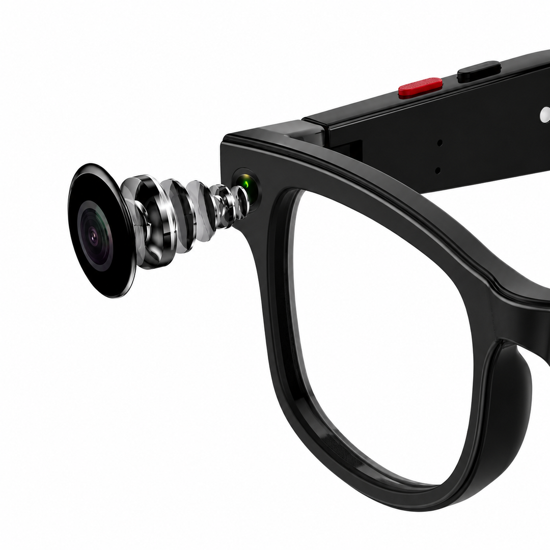 Smart Camera AI Sunglasses – 1080p HD, 5MP Camera, Polarized Lens