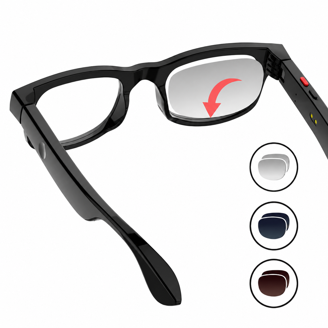 Smart Camera AI Sunglasses – 1080p HD, 5MP Camera, Polarized Lens