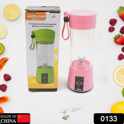 Portable Usb Electric Juicer - 6 Blades (Protein Shaker)