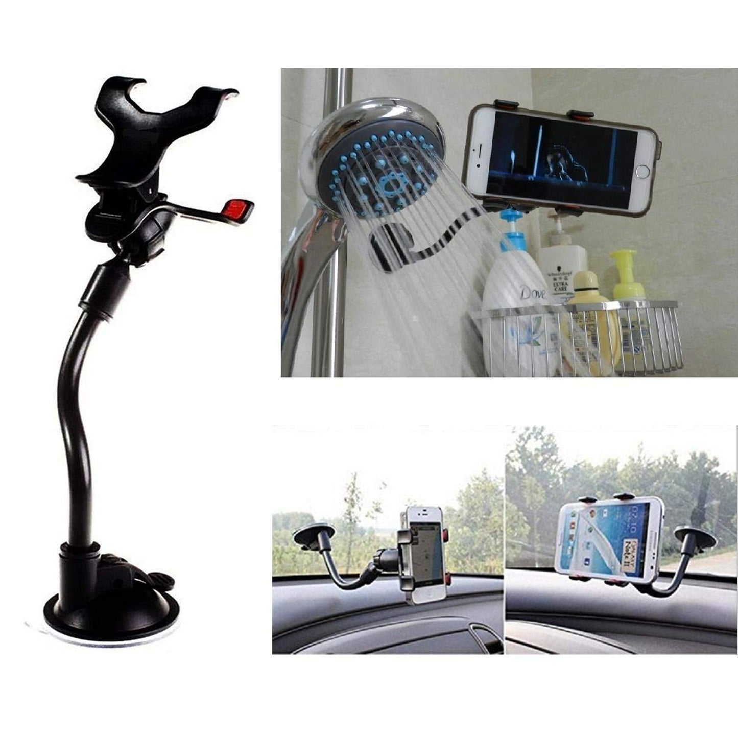 Flexible Mobile Stand Multi Angle Adjustment With 360 Degree Adjustment For Car  Home Use Mobile Stand