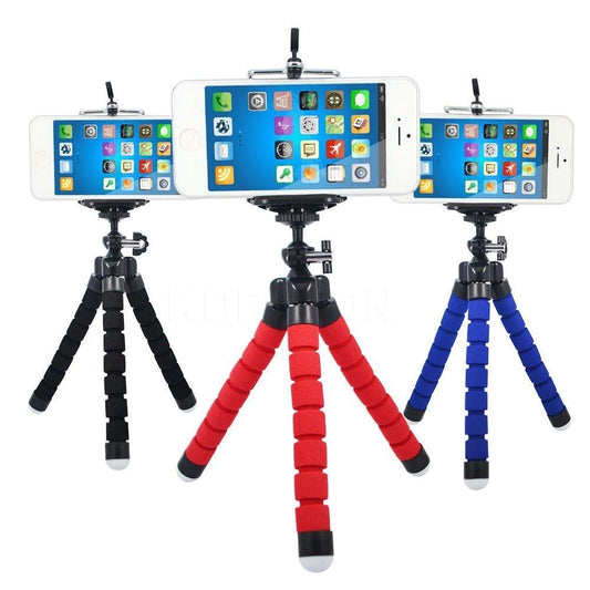 Portable Mini Octopus Tripod Stand With Phone Holder For Live Selfie Mobile Phone Portable And Adjustable Stent