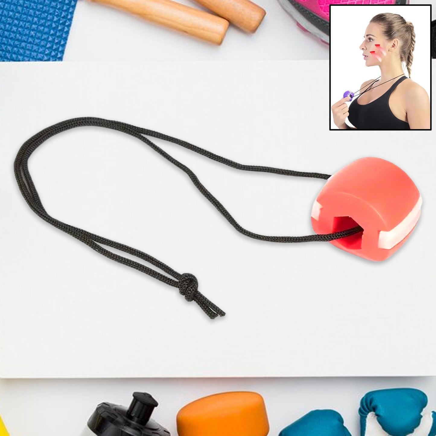 Pink Jawline Exerciser Tool For Men  Women