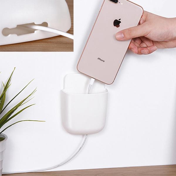 Wall Mounted Storage Case With Mobile Phone Charging Holder