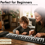 Load image into Gallery viewer, 49-Key Hand Roll Piano for Beginners - Portable Silicone Flexible Keyboard