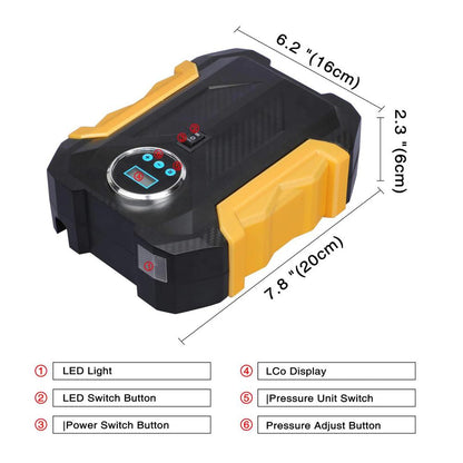 Portable Electric Car Air Compressor Pump For Car And Bike Tyre