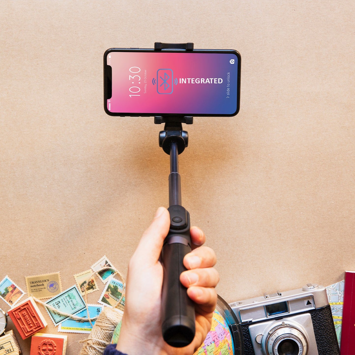 Bluetooth Selfie Stick Portable Phone Tripod Stand For Mobile