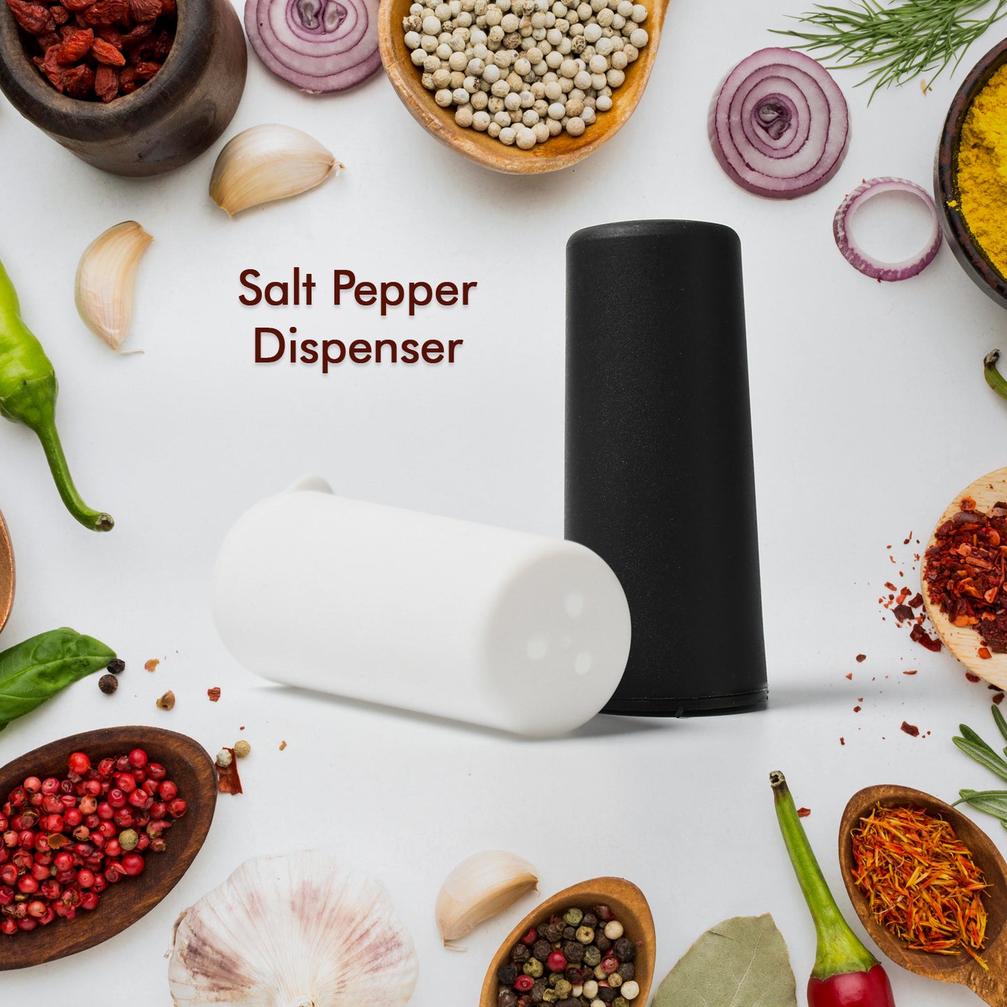 Salt Pepper Dispenser Dining Table Spice Storing Use  New Look Dispenser For Home  Hotel Use