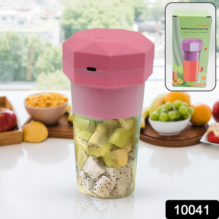 Portable Multifunctional Electric Juicer Cup Usb Juice Maker 6 Blade (350 Ml)