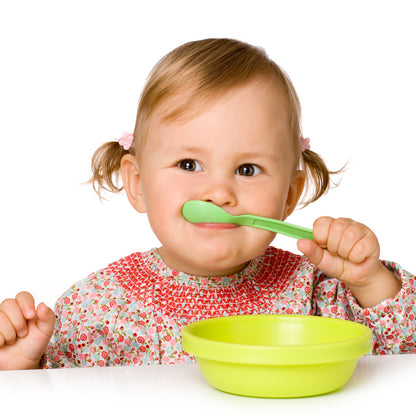 Kids Cute Food Grade Foods Feeding Training Silicone Baby Spoon (Set Of 6 Pcs)