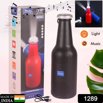 Bottle Shape Bluetooth Speaker And Weatherproof Enhanced Wireless Usb Rechargeable Calling  Fm  Aux  Usb  Sd Card Support Portable Bluetooth Speaker With Rich Deep Bass