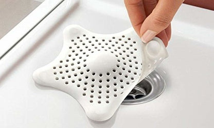 Silicone Star Shaped Sink Filter Bathroom Hair Catcher Drain Strainers For Basin